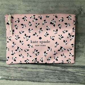 Kate Spade Pink‎ Floral Canvas Cosmetic Bag